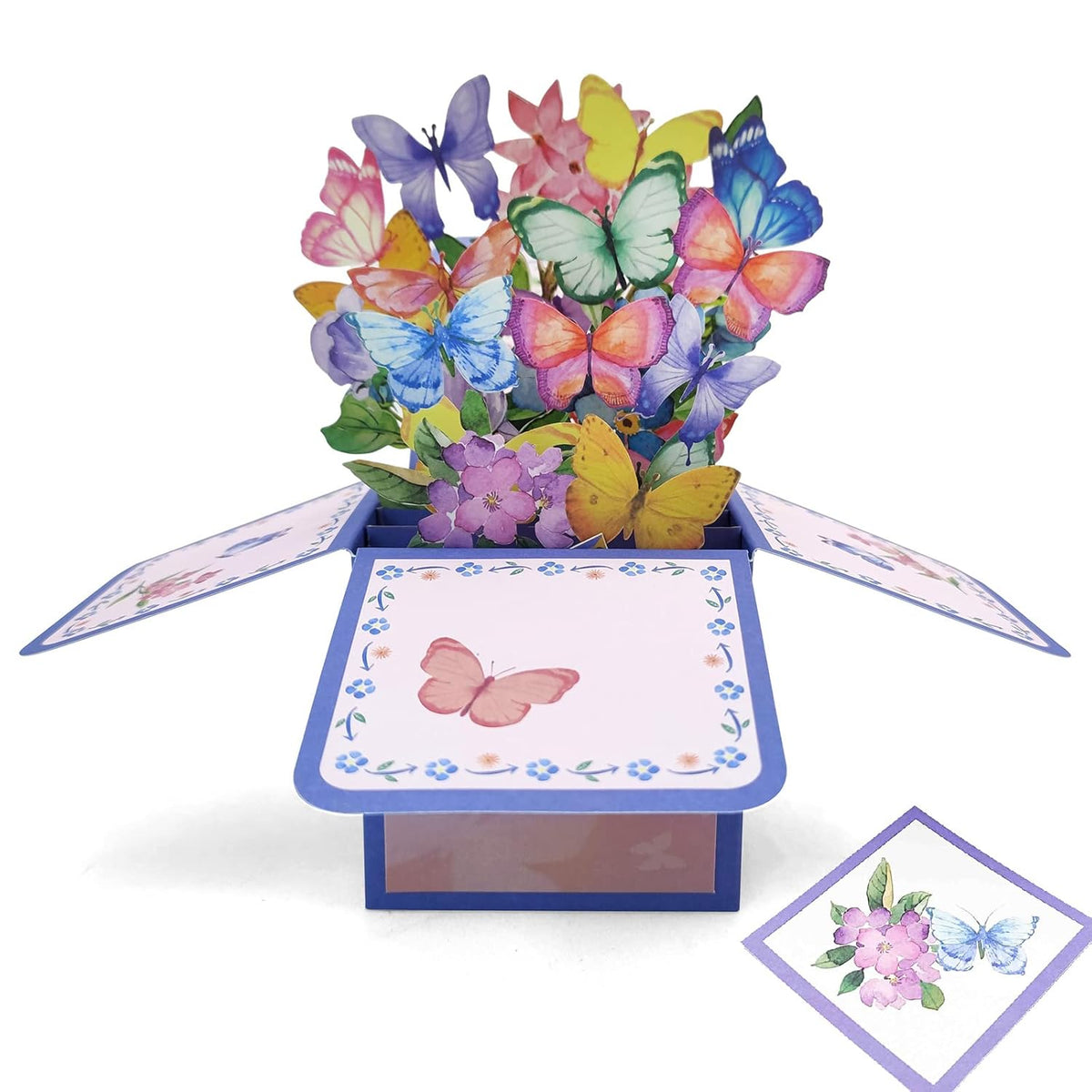 3D Handmade Flowers Pop Up Bouquet Card - Unique Gift For Teacher Appreciation, Valentine'S Day, Mother'S Day | All-Occasion Greeting Card With Note & Envelope (New Year, Anniversary, Thank You)
