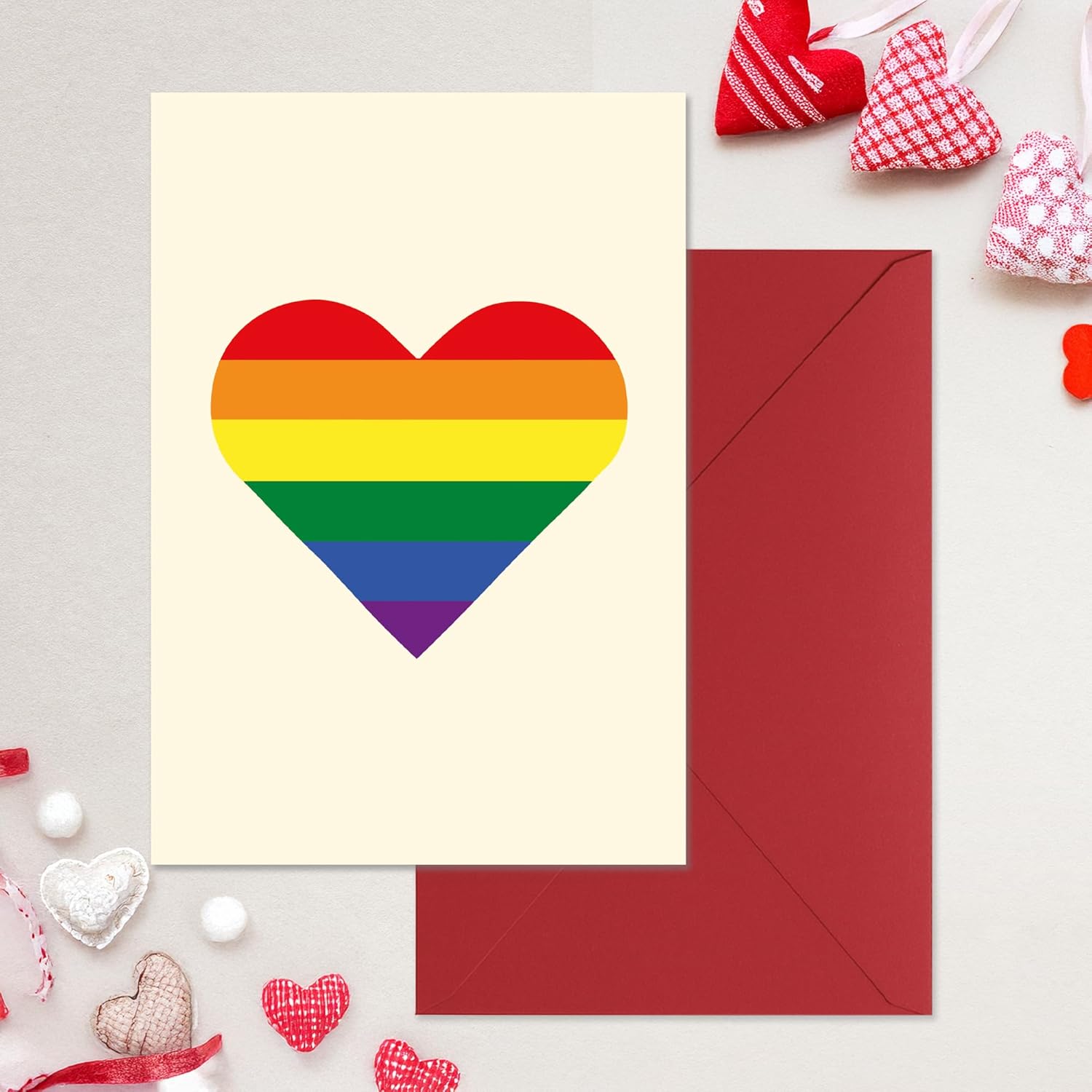 Valentines Day Card With Envelope - Sweetest Day Cards For Husband, Wife, Girlfriend, Boyfriend And Fiance - Romantic Bday Cards 5X7 Inch