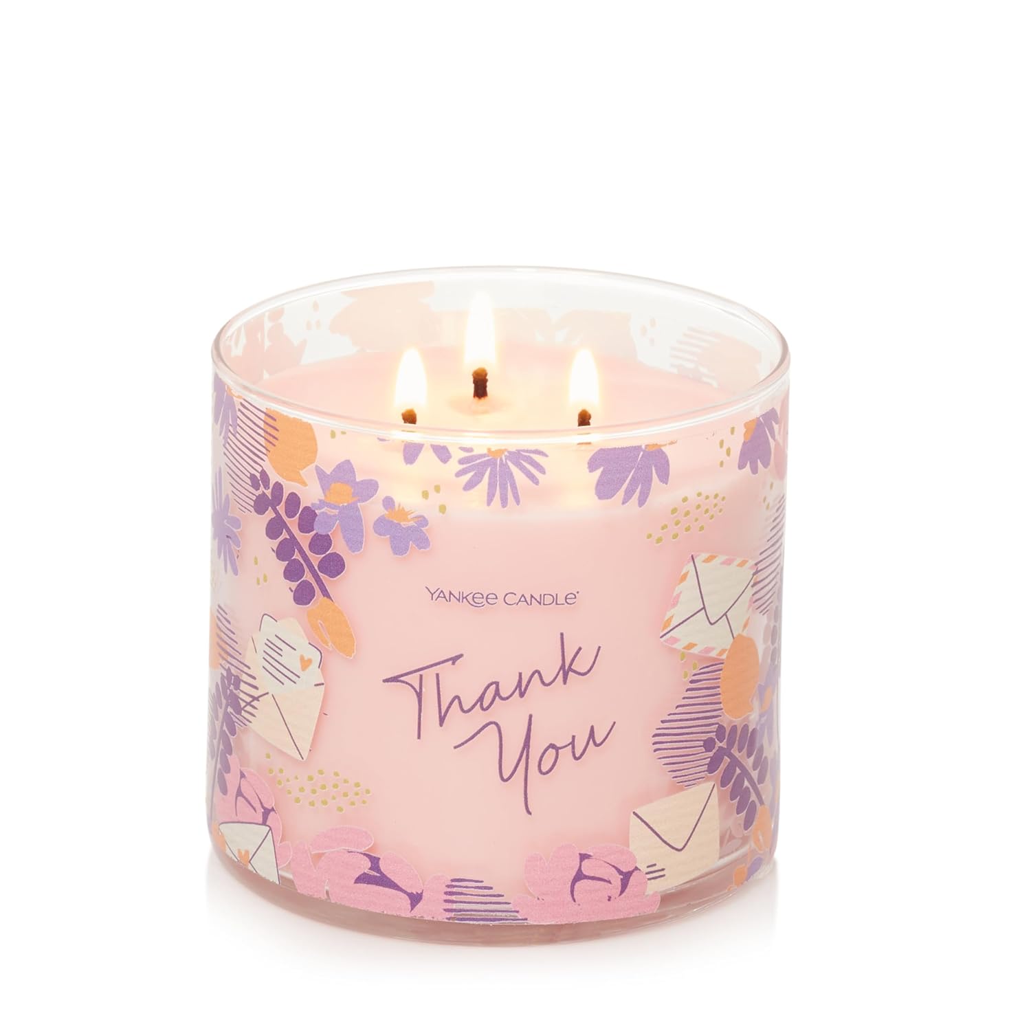 Yankee Candle Pink Sands 3-Wick Candle, Appreciation Gift, 14.5oz, Perfect for Women & Men, Teachers, Friends, Hosts