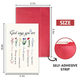 Christian Encouragement Card For Women Her, Inspirational Bible Verse Card With Floral, Christian Gift For Birthday, Graduation, Faith Milestones & Church Fellowship Occasions