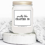 You Nique Designs Smells Like Chapter 55 Candle - Bookish Candles, Book Lovers, Themed Gifts For Reading Lovers Women, Book Club Present Ideas, Reading Themed Gifts (Lavender & Vanilla)