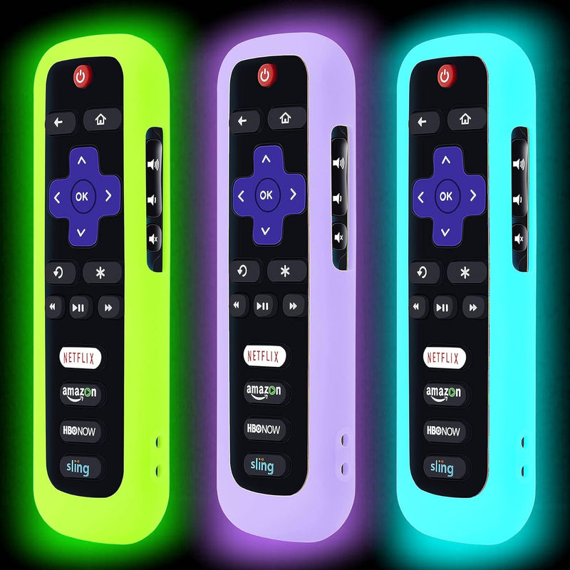 3 Pack Remote Case For Roku, Battery Cover For Tcl Roku Smart Tv Steaming Stic