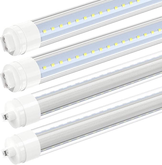 4 Pack 5FT LED Outdoor Tubes 36W 6000K Cool White R17D HO Base for Double Sided Signs
