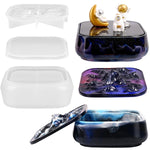 Large Storage Box Molds With Lid, Resin Jar Mold, Silicone Box Mold For Storage Jewelry Epoxy Casting Diy Crafts