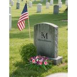Artificial Cemetery Flowers With Stake: 1Pc Purple Roses Pink Peonies Realistic Memorial Day Grave Flowers For Cemetery - Outdoor Grave Decorations Funeral Arrangements