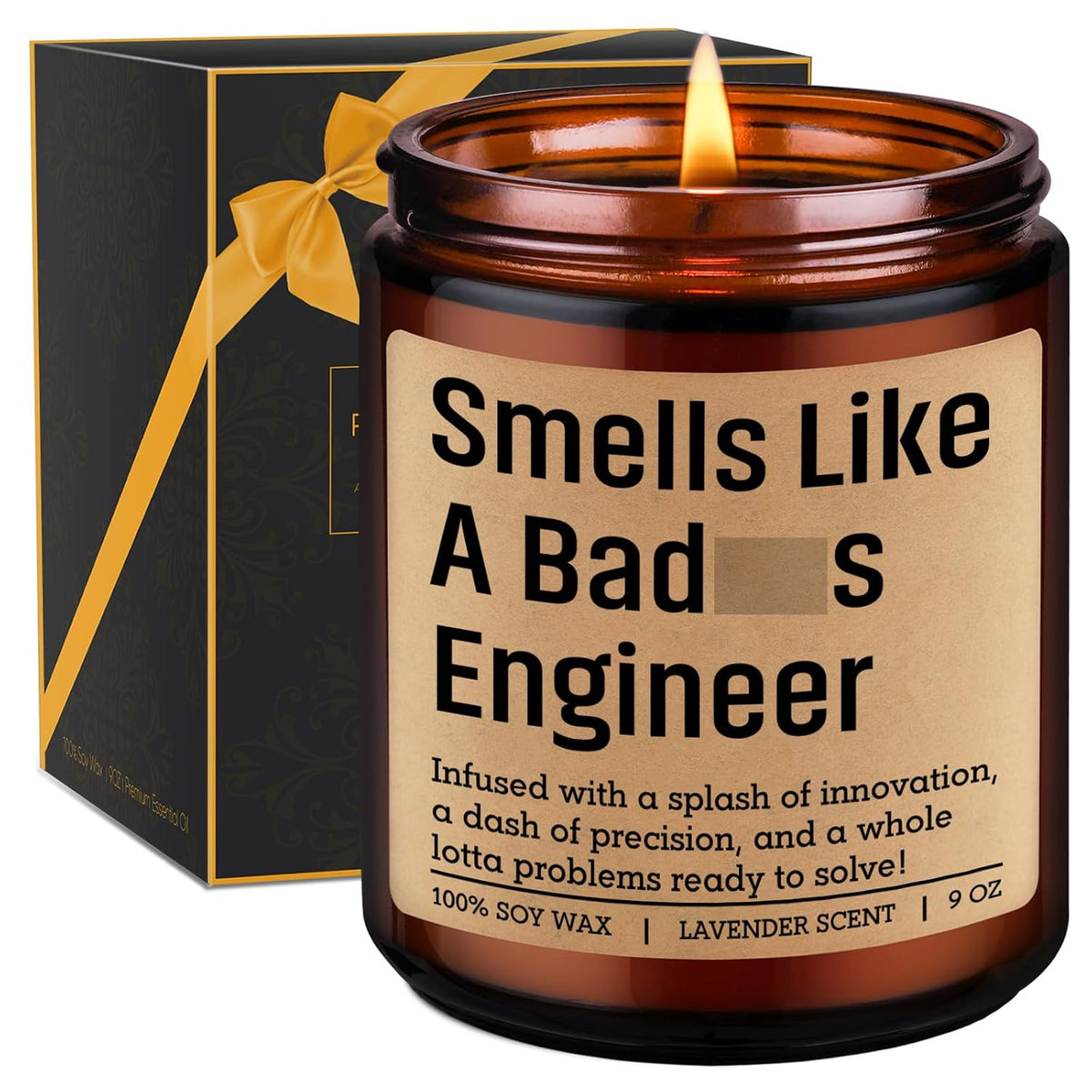 Candle, Engineer Gifts For Men, Women - Graduation, Valentines Day, Birthday, Engineering Gifts For Engineers, Students, Grads - Mechanical Civil Electrical Software Aerospace Engineering Ideas