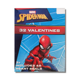 International Greetings 32 Count School Valentines Day Illustrated Cards (Spiderman)