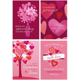 DaySpring - Valentine's Day Assortment - Hearts with Love - 8 Design Assortment with Scripture - 24 Boxed Valentine Cards & Envelopes (J7583)