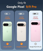 Pixel 9/9 Pro Magnetic Clear Case, Shockproof, Slim, Anti-Yellow, Scratch-Resist