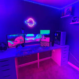 Saturn Planet Neon Sign LED USB Wall Light Aesthetic Room Decor Gaming Bedroom Light