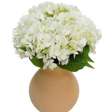 White Hydrangea Artificial Flowers 4Pcs 20.5Inch Large Lifelike Fake Hydrangeas Full Faux Hydrangea Flowers For Bouquet Table Centerpieces Indoor Spring Outdoor Home
