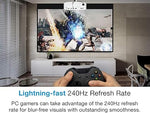 UHD38x 4K Gaming Projector, 4000 Lumens, 240Hz, 4.2ms, HDR10, Low Lag