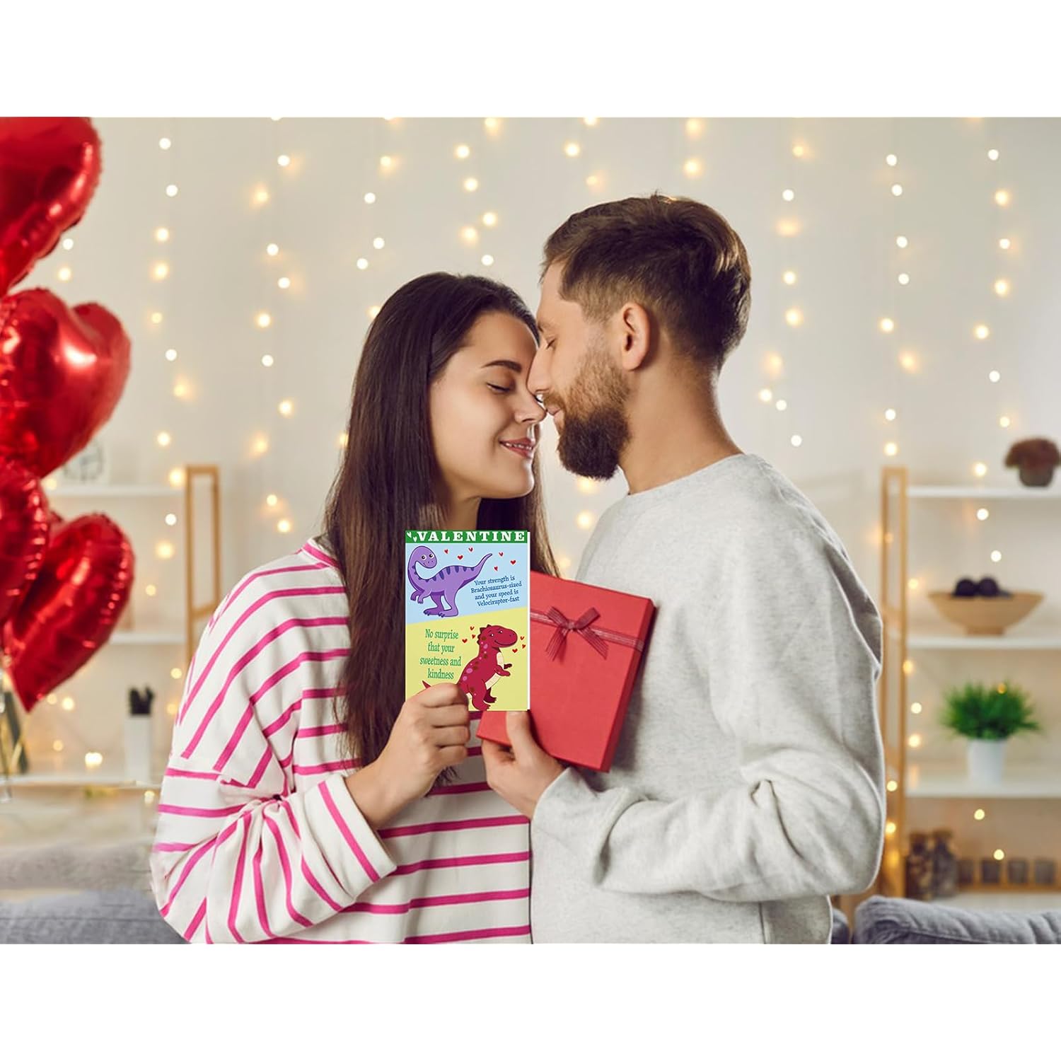 Dinosaur Valentines Day Cards For Him, Funny Dinosaur Valentines Day Gifts With Envelope For Kids Boys Husband Boyfriend