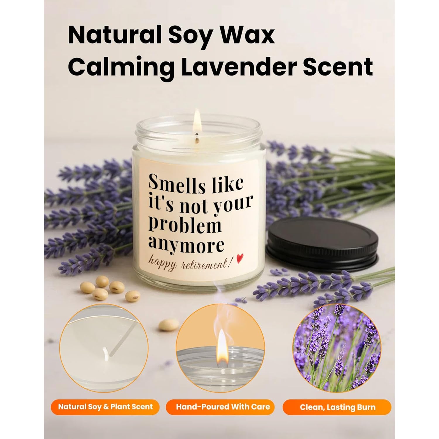 Retirement Gift For Woman, Men, Funny Retired Candle, Happy Farewell Party Decorations 2026, Best Retirement Gifts For Women, Men, Friends, Coworker, Teacher, Boss, Nurse, Colleague, Staff