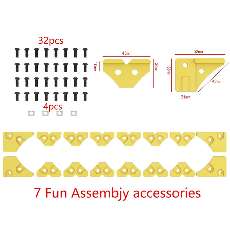 Fan Bracket, Open-Air Aluminum Alloy Mine Rack Fan Connector (7 Fans)…