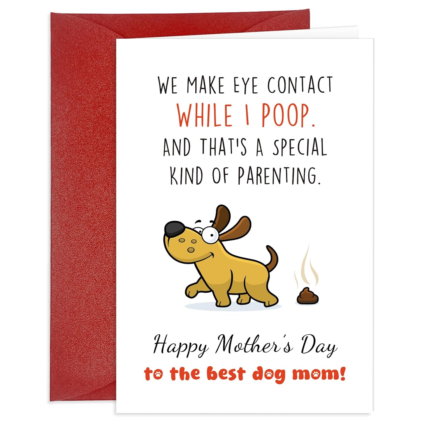 Funny Mothers Day Card For Dog Mom Happy Mother'S Day To The Best Dog Mom Greeting Cards Dog Mothers Day Card With Envelope Humorous Mother'S Day Cards Gift For Dog Lover