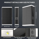 2 Pack Solar Wall Lights Outdoor IP67 Waterproof Up and Down Dusk to Dawn Porch Lights