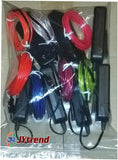 7 Pack 9ft EL Wire Neon Lights with Battery Pack Multicolor Flexible Glow Party LED Wire