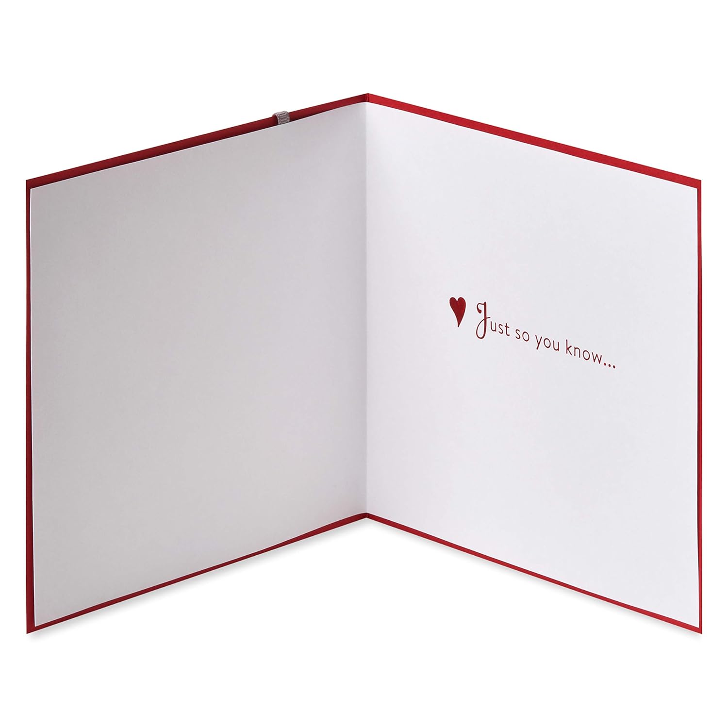 Romantic Valentines Day Card (Just So You Know)