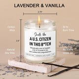 Scented Candle, Us Citizenship Gifts, New American Citizen Gifts, Proud To Be An American, Citizenship Party Decorations, Congratulations Presents For New Citizens