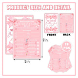 Who Knows The Birthday Girl Best, Pink Birthday Party Games For Girls, Birthday Party Games, Party Activity And Idea For The Card Game - 20 Game Cards