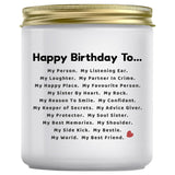 Birthday Gifts For Women - Friendship Best Friend Birthday Gifts For Women Bestie Bff, Lavender Candle