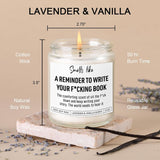 Book Candle, Creative, Cool Gifts For Writers, Authors, Author, Writer Gifts For Women, Men, Writing, Literary Presents For Aspiring Writers, Literature Lovers, Novelists, Journalists, Poets