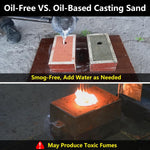 Ultra-Fine 400 Mesh Oil-Free Casting Sand For Metal Jewelry Casting - Premium Foundry Sand For Highly Detailed Replicas In Silver, Copper, Bronze, And More - Reusable Molding Clay (5, Pounds)