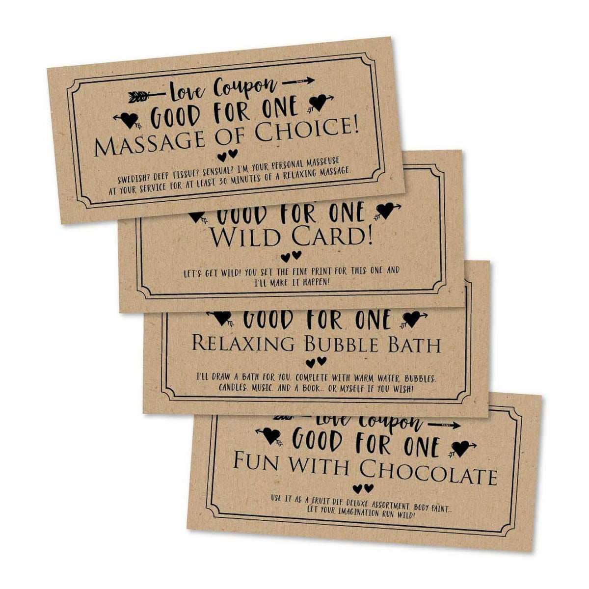 15 Gold Iou Love Voucher Coupons For Him/Her, Husband/Wife, Boyfriend/Girlfriend | For Valentines Day, Birthday, Anniversary, Romantic Christmas Gift, Naughty I Owe You Cards