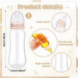 17 Pcs Bottle Chug Baby Shower Games Favors Diaper Baby Change Game Diaper Including 8 Funny Plastic Bottle Chug 8 Disposable Diapers And 1 Game Sign For Gender Reveal Party(Rustic,Beige)