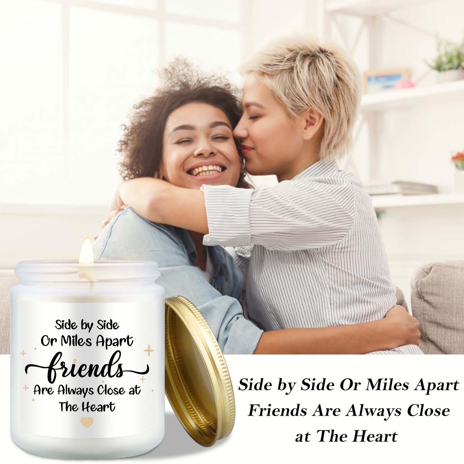 Lavender Aromatherapy Candles For Home Scented, Best Friend Candles For Birthday & Christmas Gifts, Back & Body Hurts Candle