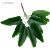33 Inch Tall Artificial Banana Tree, 9 Branches With Brown Leaves, Uv Resistant Plastic, Ideal For Decorating Indoors Or Outdoors