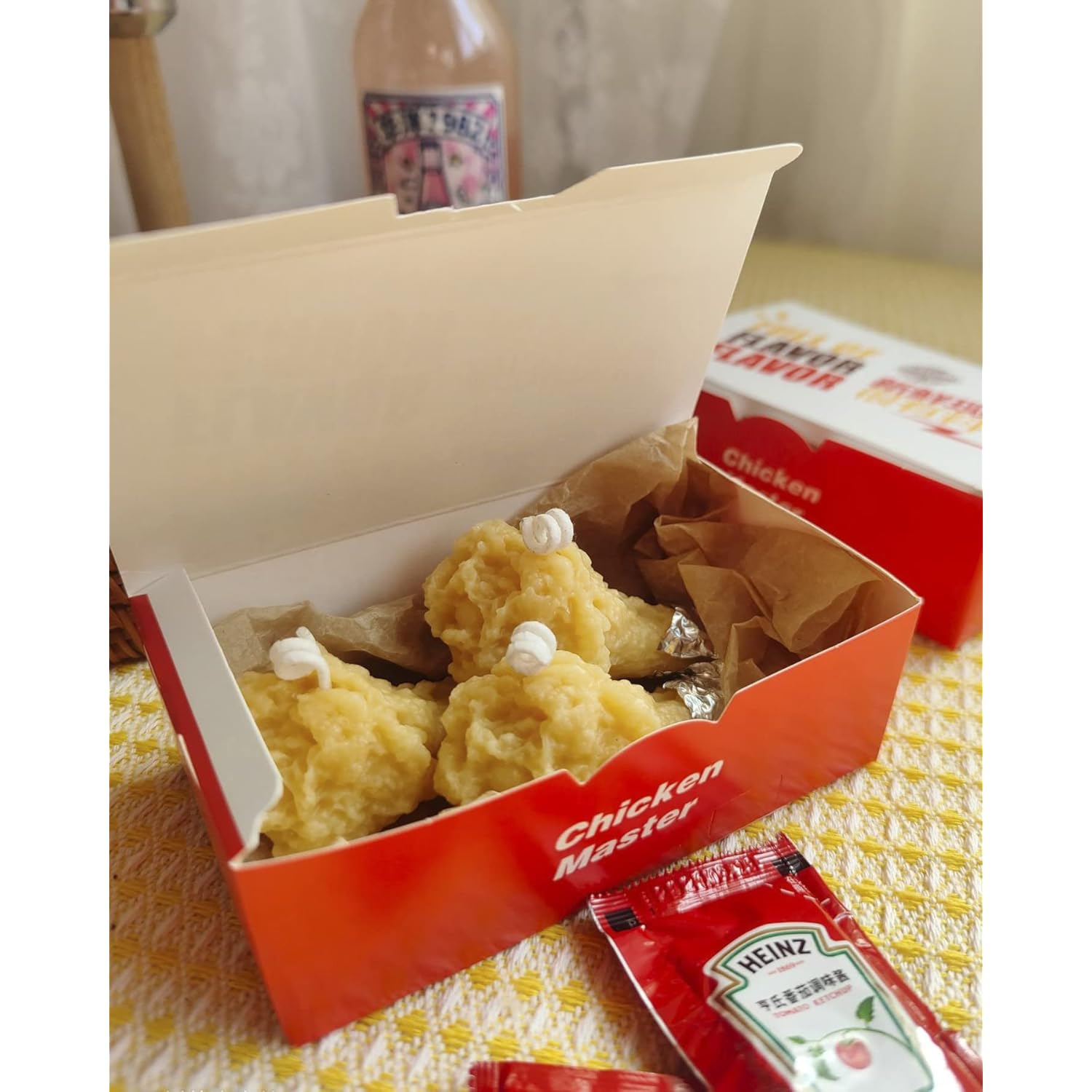 Fried Chicken Shaped Funny Soy Wax Scented Candle Gift Candle Set For Your Lovers
