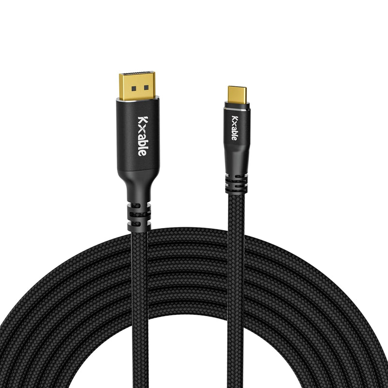 Usb C To Displayport 1.4 Cable 10 Ft, 8K@60Hz, 4K@120Hz, Thunderbolt 4/3 Type