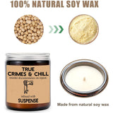 True Crimes & Chill Candle My Favorite Murder True Crime Gifts Crime Junkie Murder Mystery Murder Shows Soy Candles
