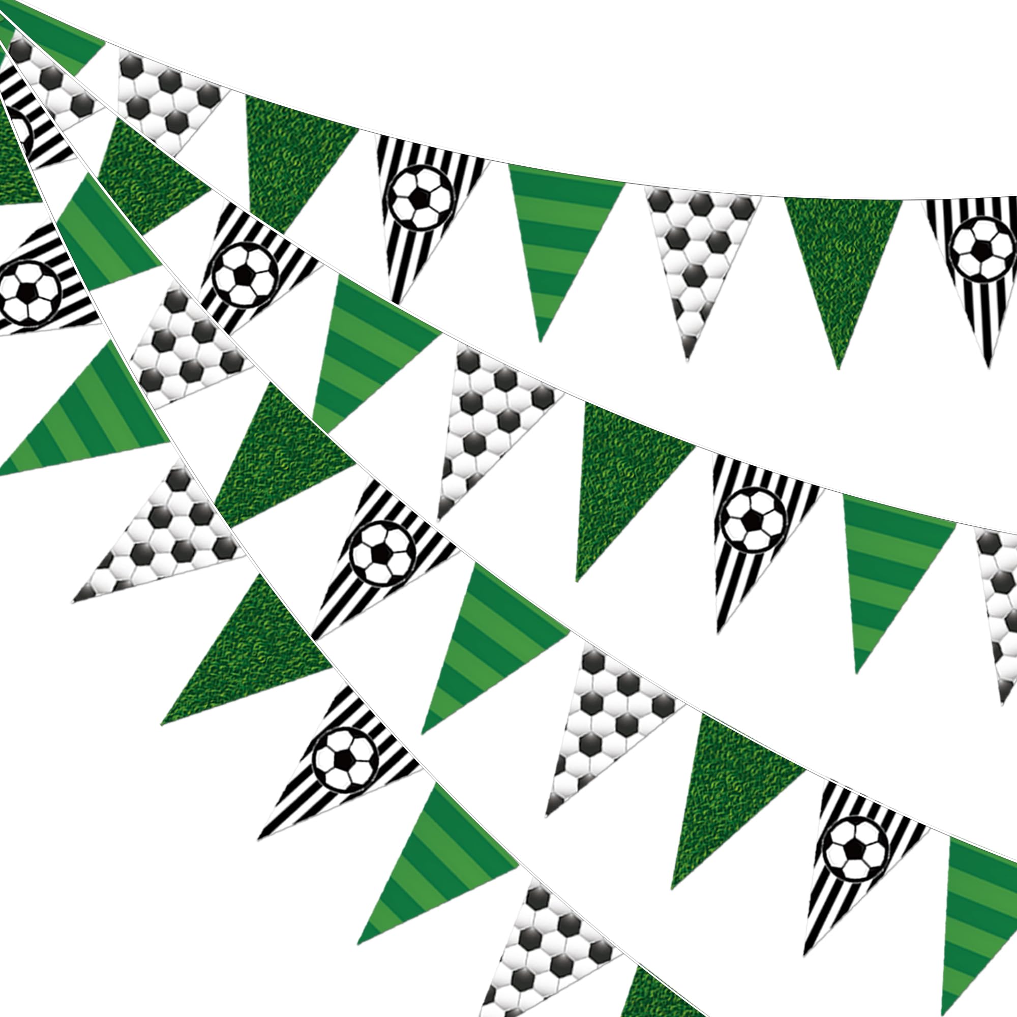 Soccer Party Decorations 4 Pcs Soccer Banner Pennant