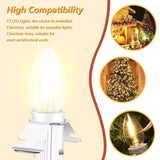 For Christmas Village Houses Craft Decoration Led Light Bulb C7 Cord Clip Lights Christmas Cabin Accessory Cord With 12