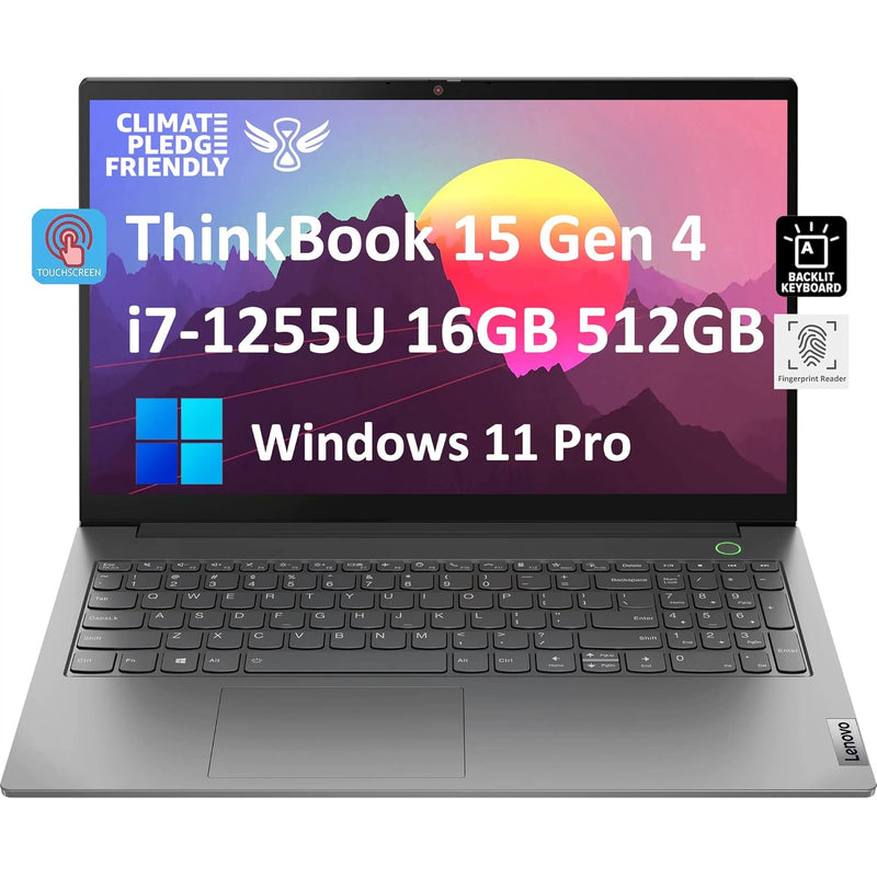 Lenovo ThinkBook 15 Gen 4 15.6" FHD Touchscreen (12th Gen Intel 10-Core i7-125