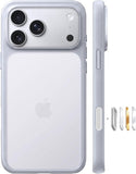Shockproof Silver Case for iPhone 18 Pro 4X Military Grade Protection Cover
