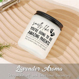 New Parents Gifts For Couples New Mom Dad - Pregnancy For Expecting Mom - Gender Reveal Gifts Expecting Parents To Be Unique - Scented Candles Lavender