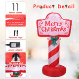 Christmas Inflatables Outdoor Decorations Merry Christmas Yard Sign Inflatables Sign 4 Ft Xmas Blow Up Led Light Built-I