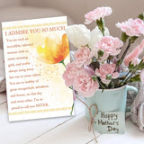 Mothers Day Card For Sister - Flower- Happy Mother'S Day Gifts For Sister, Friends, Bsteie, Gifts For Women, Her