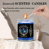 Velaris City Of Starlight Acotar Fans Gift Thorns And Roses Merchandise Sandalwood 7 Oz Scented Candle (Candle-Black City)