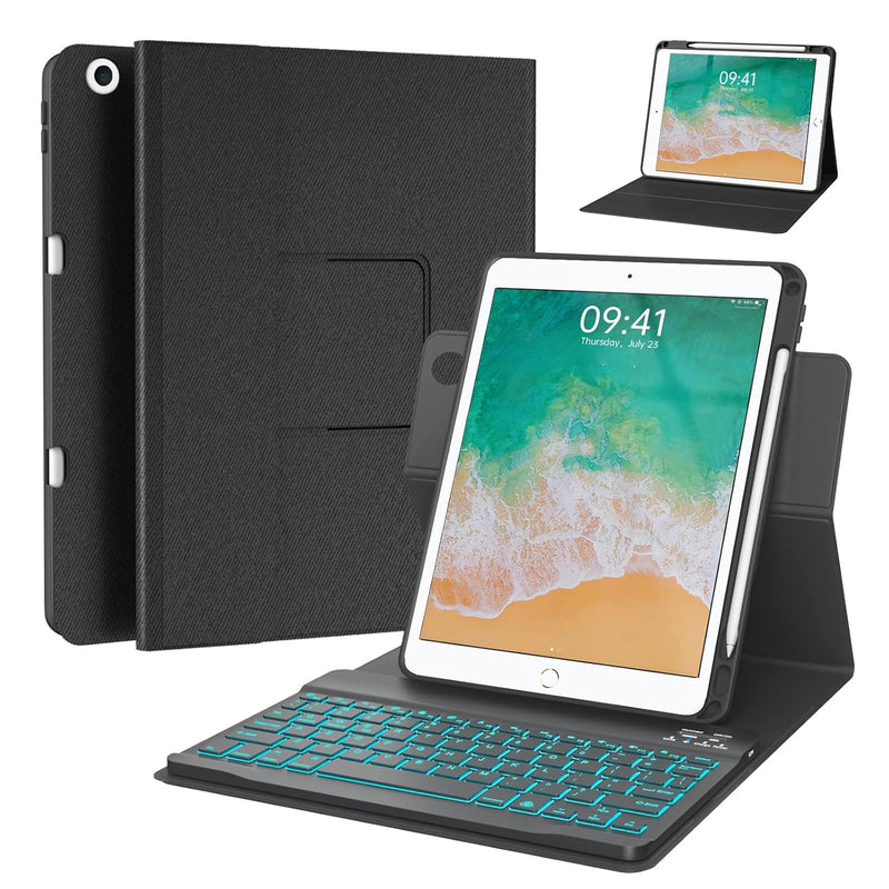 Ipad 9.7 Inch 5Th 6Th Generation Case With Keyboard,360° Rotatable Ipad Air 2