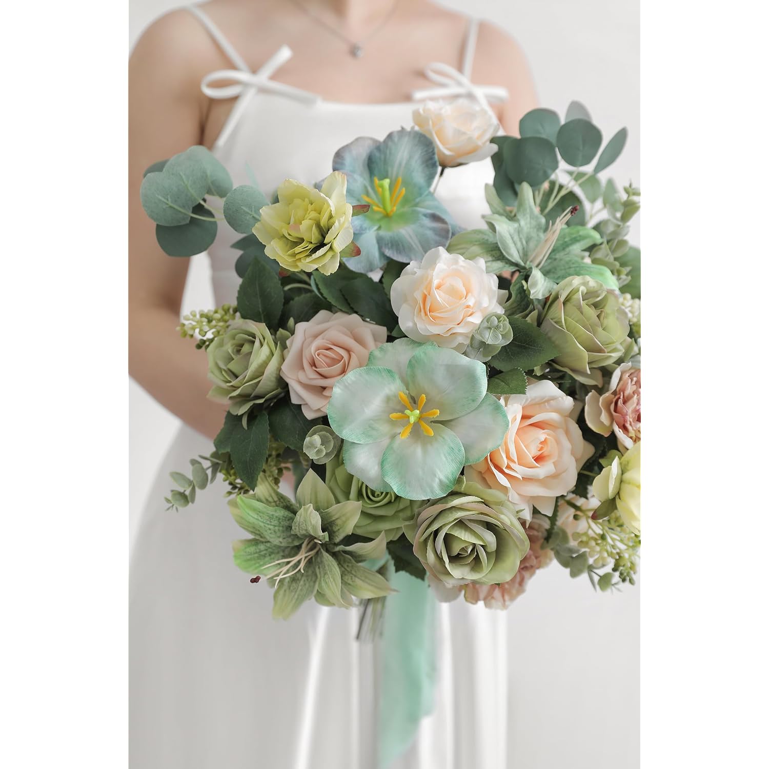 Artificial Flower Combo Fake Peony Rose Silk Flowers For Diy Wedding Bridal Bouquet Centerpieces Arrangements Party Decorations