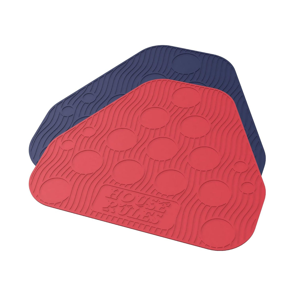 Red/Blue Silcone Beer Pong Mat (2Pc)
