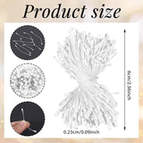 400 Pcs White Pearl Double Heads 2Mm Flower Stamens Artificial Pearlized Floral Pollens Stamen Handmade Artificial Pistil For Flower Making Supplies Crafts Christmas Wedding Scrapbook Decoration