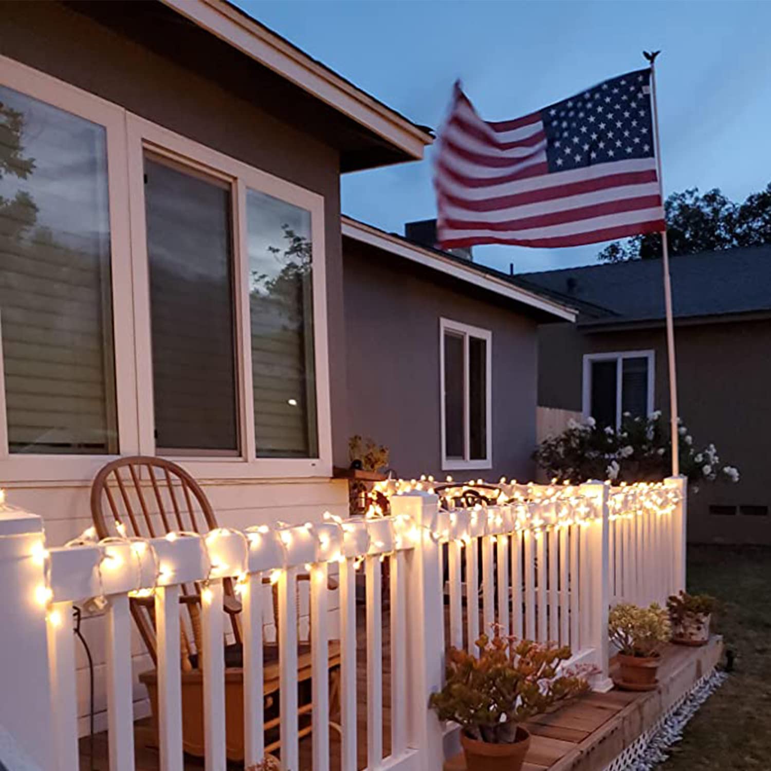 Christmas Lights 100 Count Mini Clear Lights 32Ft White Wire Christmas Tree String Lights Set For Outdoor Indoor Christmas Decorations Wedding Valentines Day Decor,Ul Certified (32Feet)
