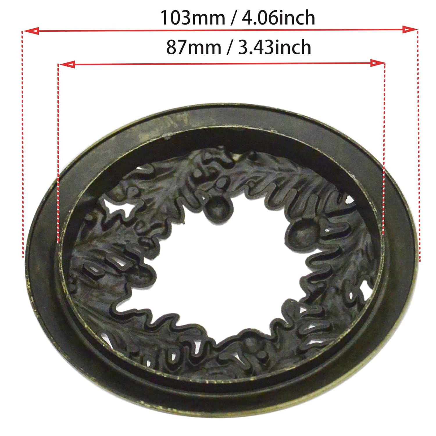 1Pcs Lid Jar Candle Topper Scented Candles Toppers Cover (Bronze)
