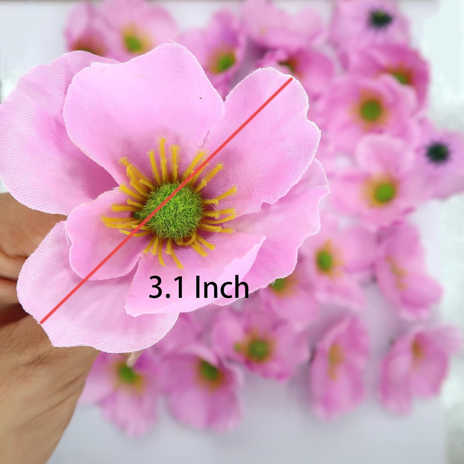20Pcs Artificial Flower Fake Poppy Flower Heads, Faux Poppy Flower Heads, Simulation Flower Heads For Diy Handmade Office Flower Arrangement Wedding Photography Party Home Decoration(Purple)